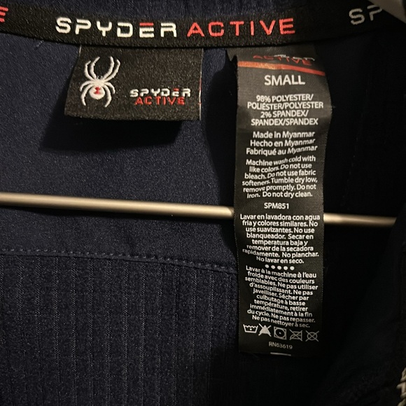 Spyder Men’s Woven Hybrid Performance Tech Jacket Size Small - Picture 2 of 7